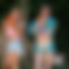 PhotoSets/3 Diaper girls play in garden